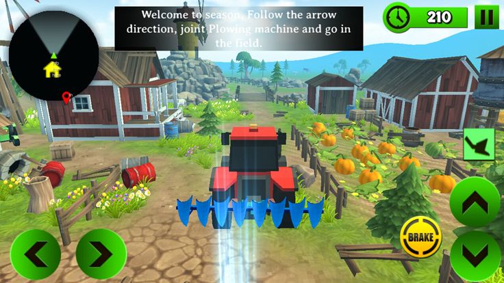 Block Farming Tractor Sim游戏截图