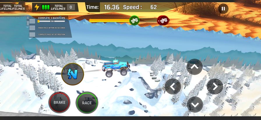 Mini Race 3D - Monster Trucks游戏截图