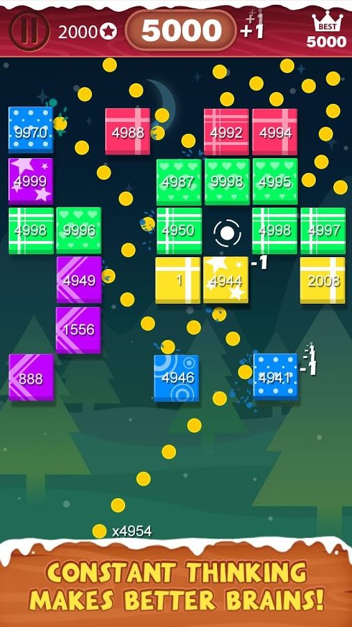 圣诞打砖块游戏截图