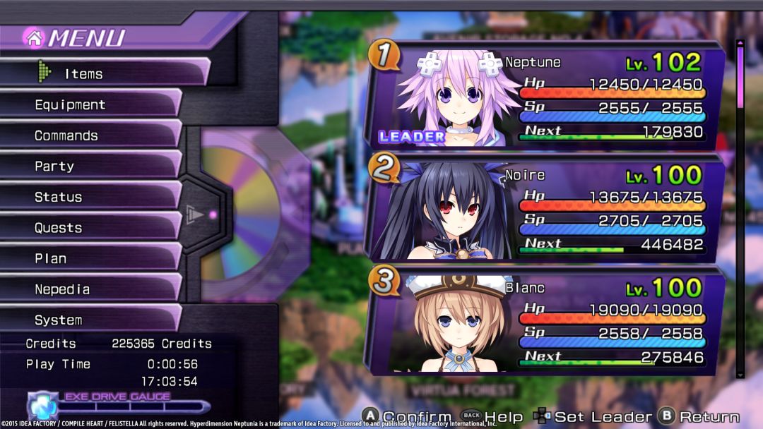 Hyperdimension Neptunia Re;Birth1游戏截图