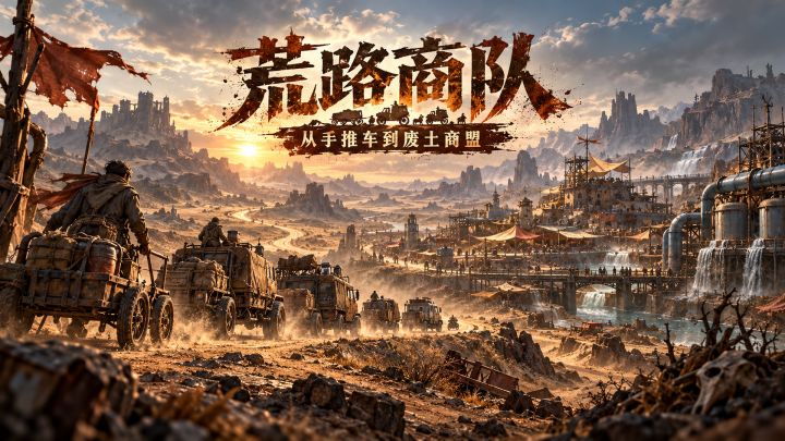 荒路商队：从手推车到废土商盟 封面