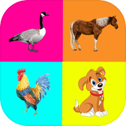农场动物 - 孩子们的学习记忆游戏icon