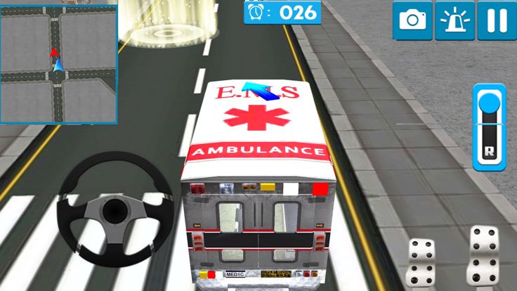Ambulance Driver 3D Simulator Parking游戏截图