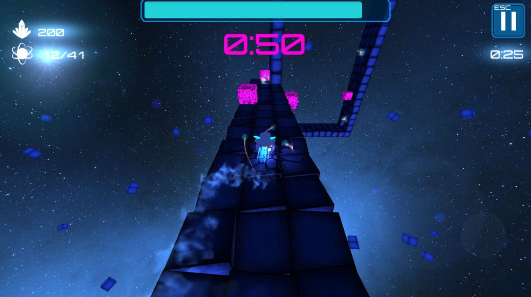 Deep Blue 3D Maze in Space游戏截图