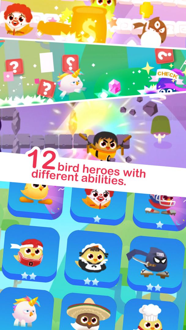 小黄鸡跳一跳游戏截图