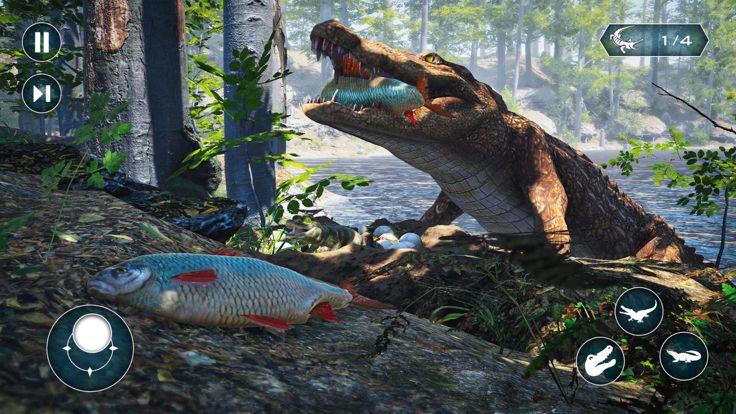 饥饿的鳄鱼动物模拟游戏截图