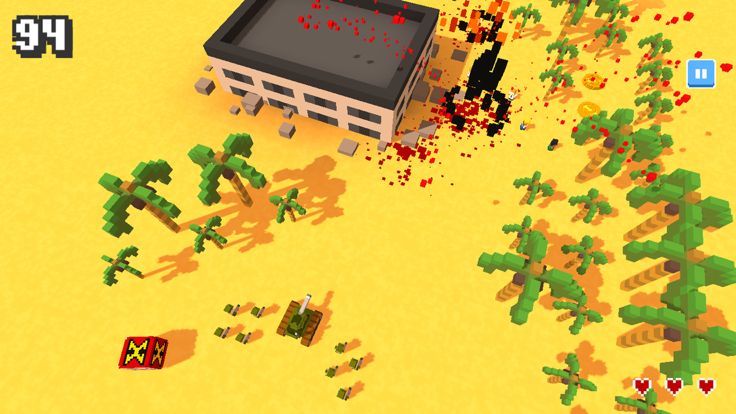 坦克大战-3D像素军事游戏游戏截图