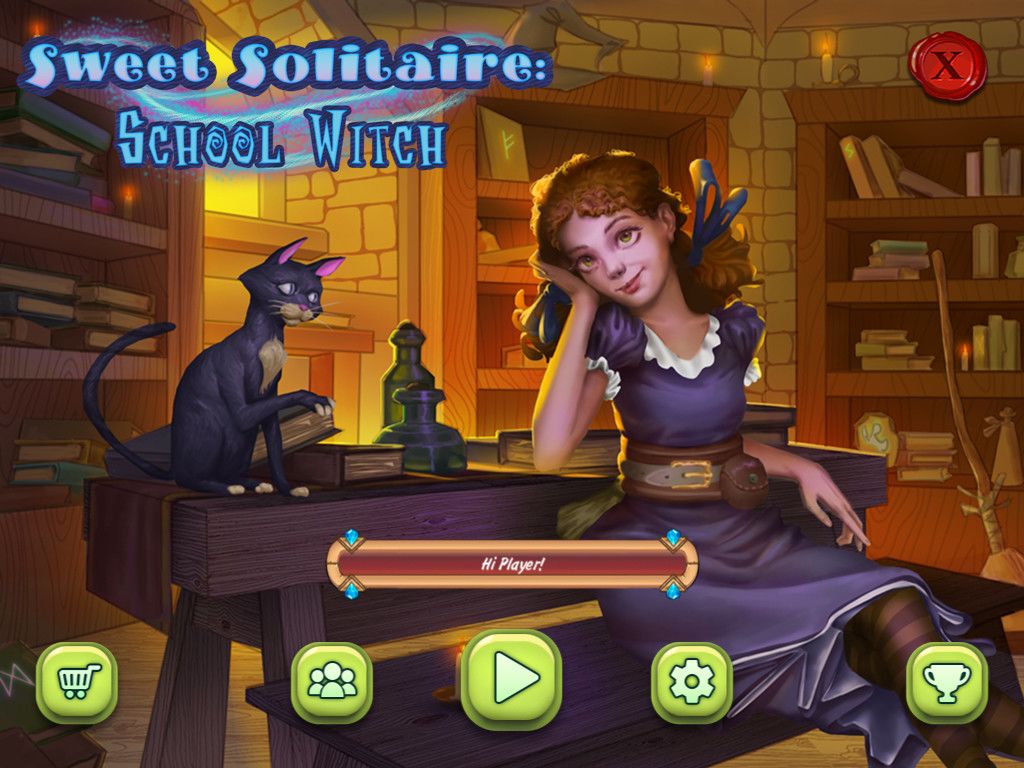 Sweet Solitaire: School Witch游戏截图