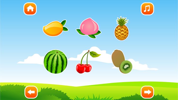 宝贝认水果 - 儿童游戏免费2岁-3岁、宝宝游戏免费大全、幼儿早教游戏游戏截图
