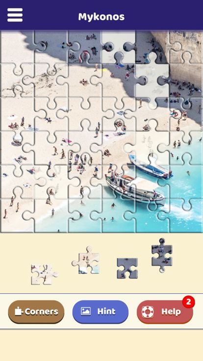 Mykonos Sightseeing Puzzle游戏截图