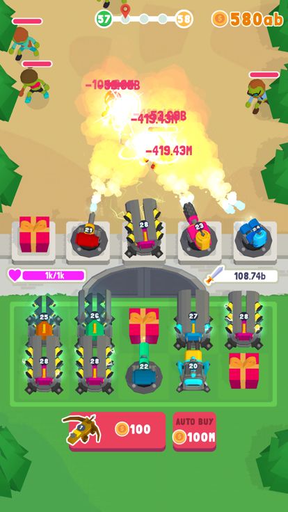 Merge Tower – Zombie Defense游戏截图