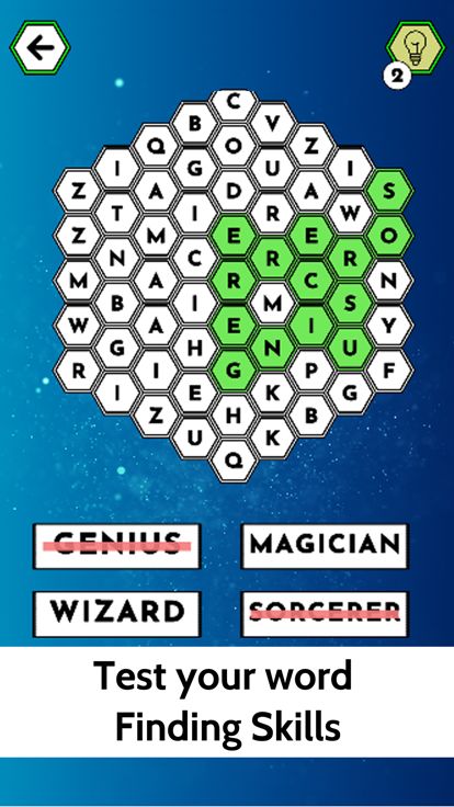 Hexa Word Search Puzzle Games游戏截图