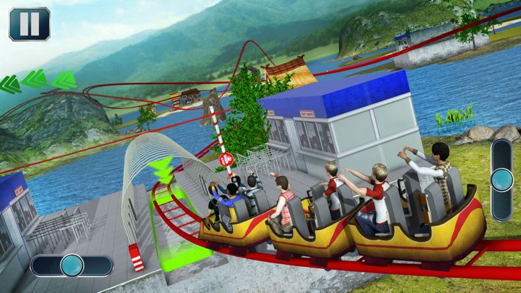 Theme Park Roller Coaster Ride游戏截图
