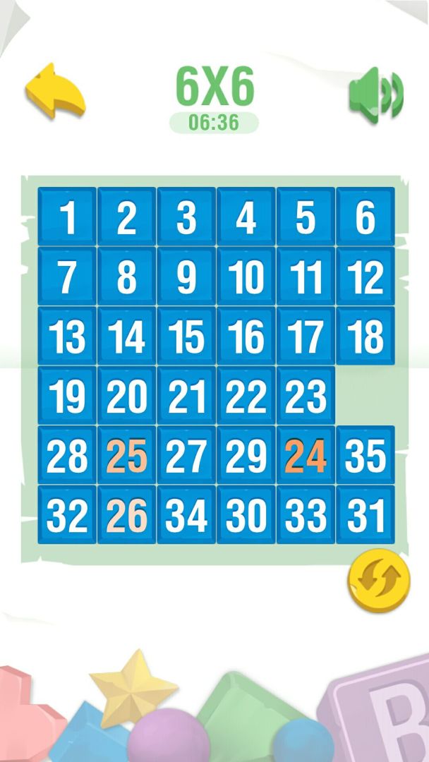 数字华容道游戏截图