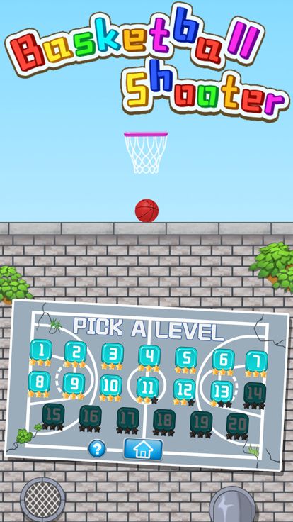 篮球物理投篮高手-益智投篮关卡游戏游戏截图