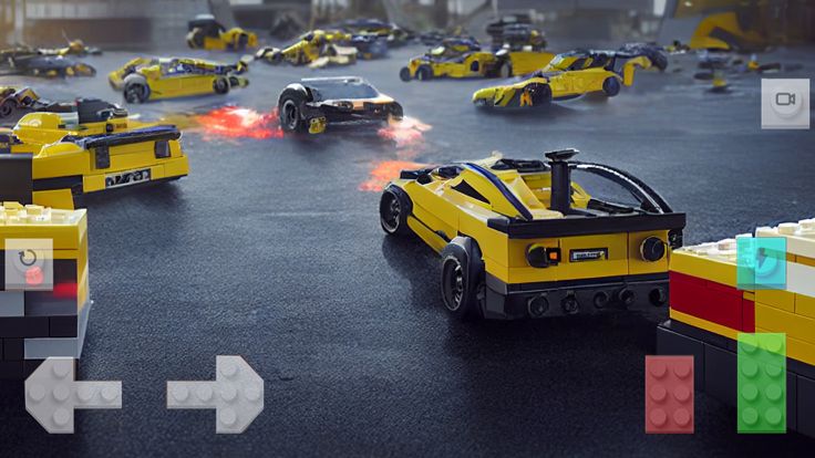 Brick Car Crash Block Car Wars游戏截图