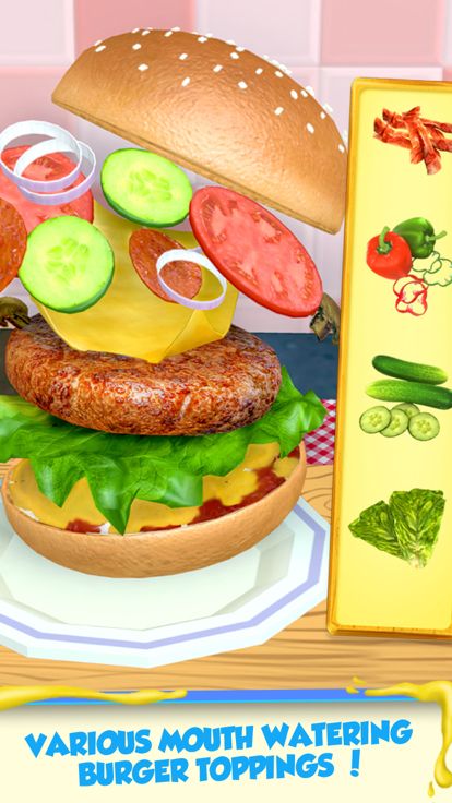 Burger Maker-Kids Cooking Game游戏截图