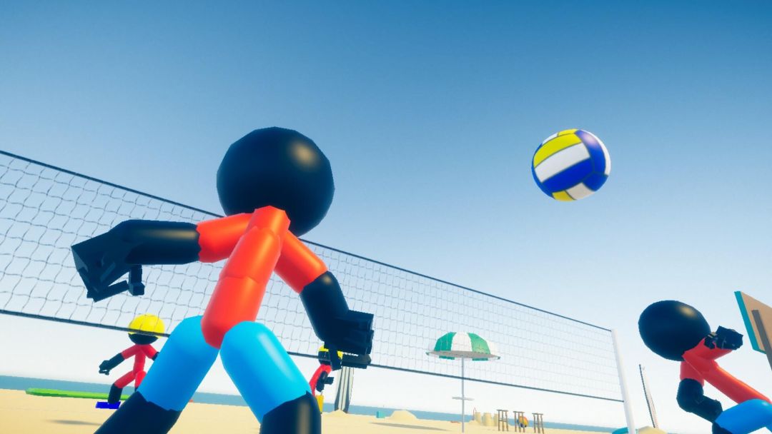 Stickman Beach Volleyball DELUXE游戏截图
