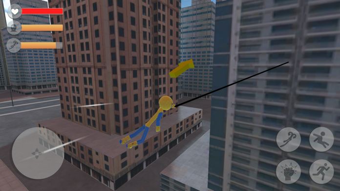 蜘蛛 火柴人 绳 英雄游戏截图