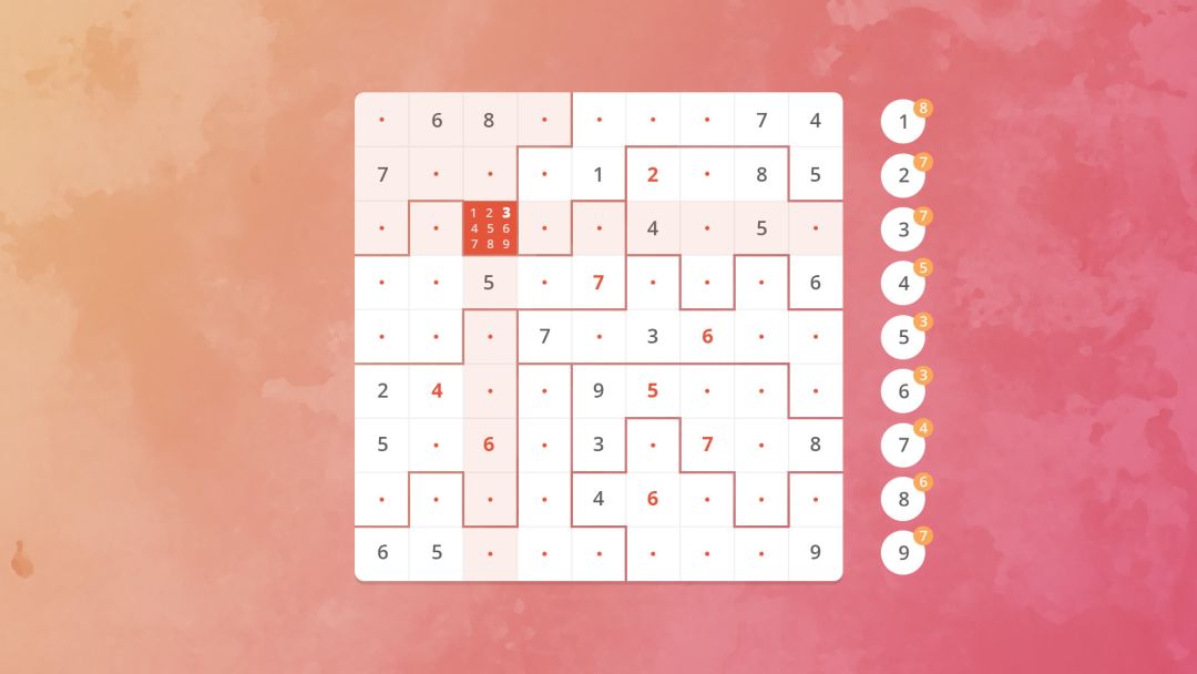 Sudoku Jigsaw / 拼图数独游戏截图