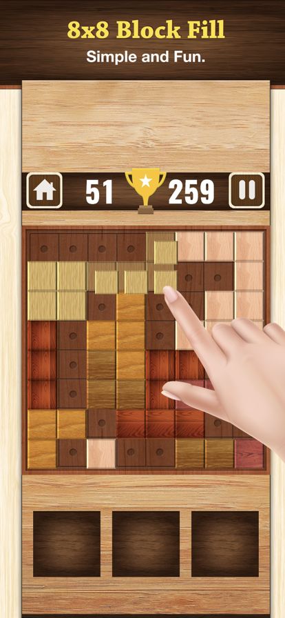 木块拼图 (Wooden Block Puzzle)游戏截图