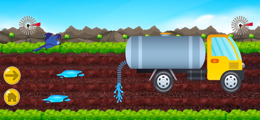 Farm Tractors Harvesting Game游戏截图