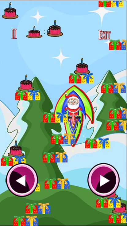 圣诞老人跳跃圣诞节游戏的孩子游戏截图