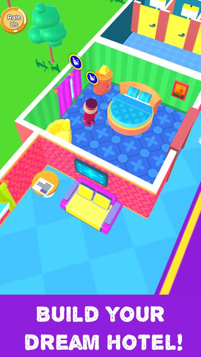 我的酒店帝国 - 空闲游戏游戏截图