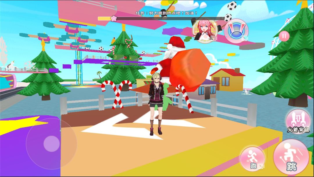 樱花乐园跑酷游戏截图