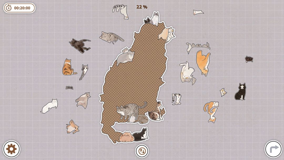 挤在一起的猫猫游戏截图