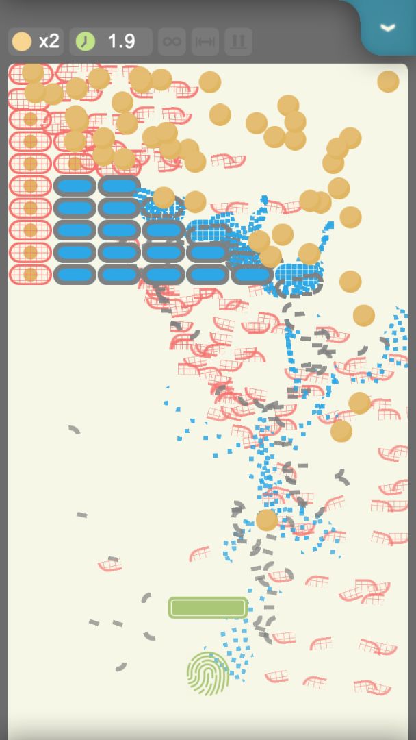 爆裂方块 - 经典打砖块小游戏游戏截图