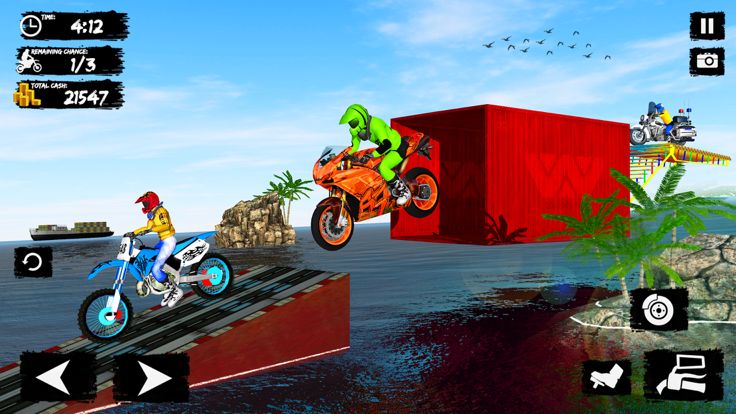 Mega Ramp Bike Stunt Race 3D游戏截图