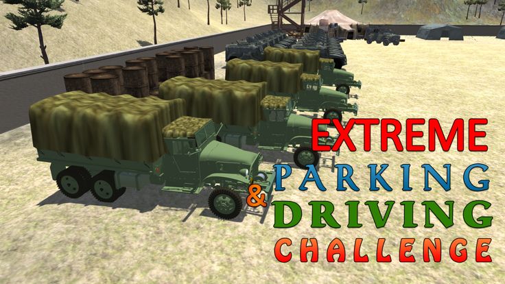 陆军货运卡车模拟器 - 提供食品供应到军营这个驾驶模拟游戏游戏截图