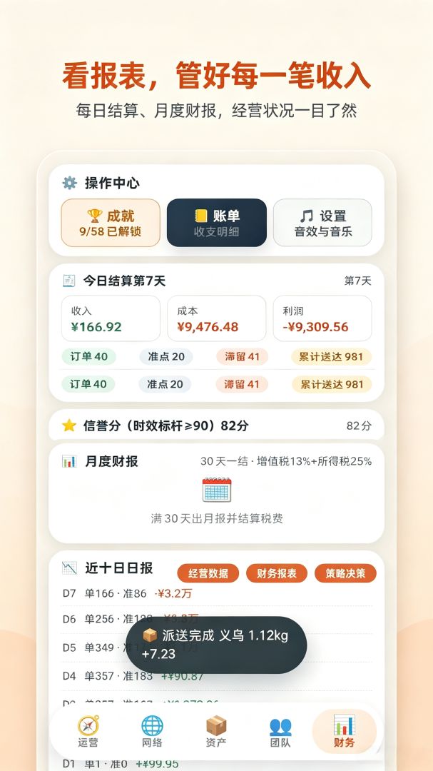 打造全球快递游戏截图