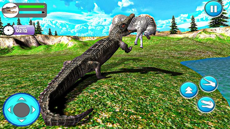 Crocodile Attack Wild Sim Game游戏截图