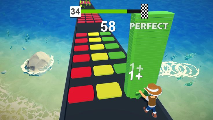 Stack Color Cube - Blocks Run游戏截图