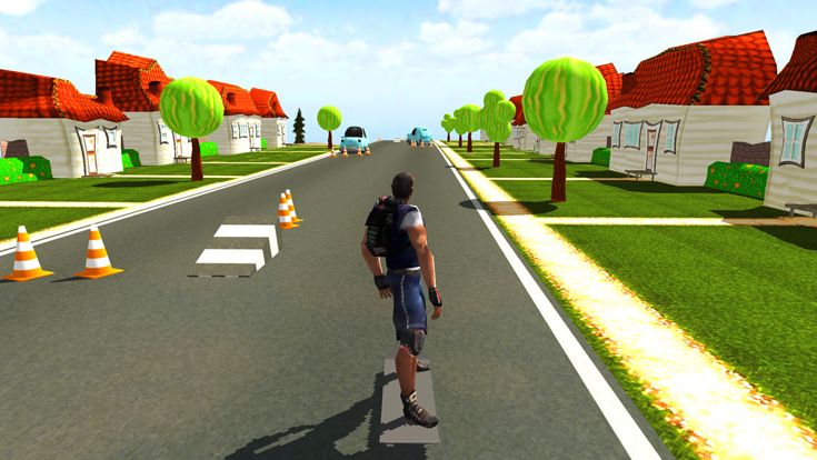 Downhill Skateboard 3D Free游戏截图