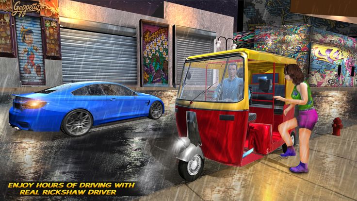 Tuk Tuk Auto Rickshaw 3D Sim游戏截图