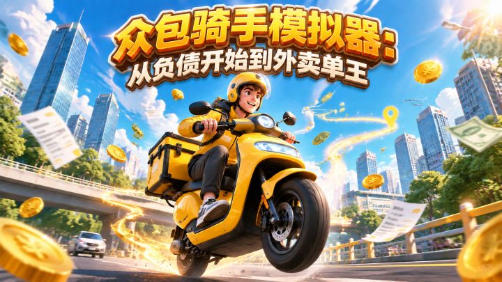 众包骑手模拟器：从负债开始到外卖单王 封面