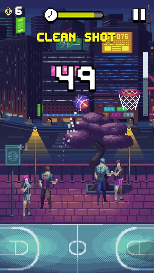 像素投篮游戏截图