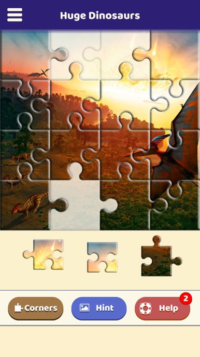 Huge Dinosaurs Puzzle游戏截图