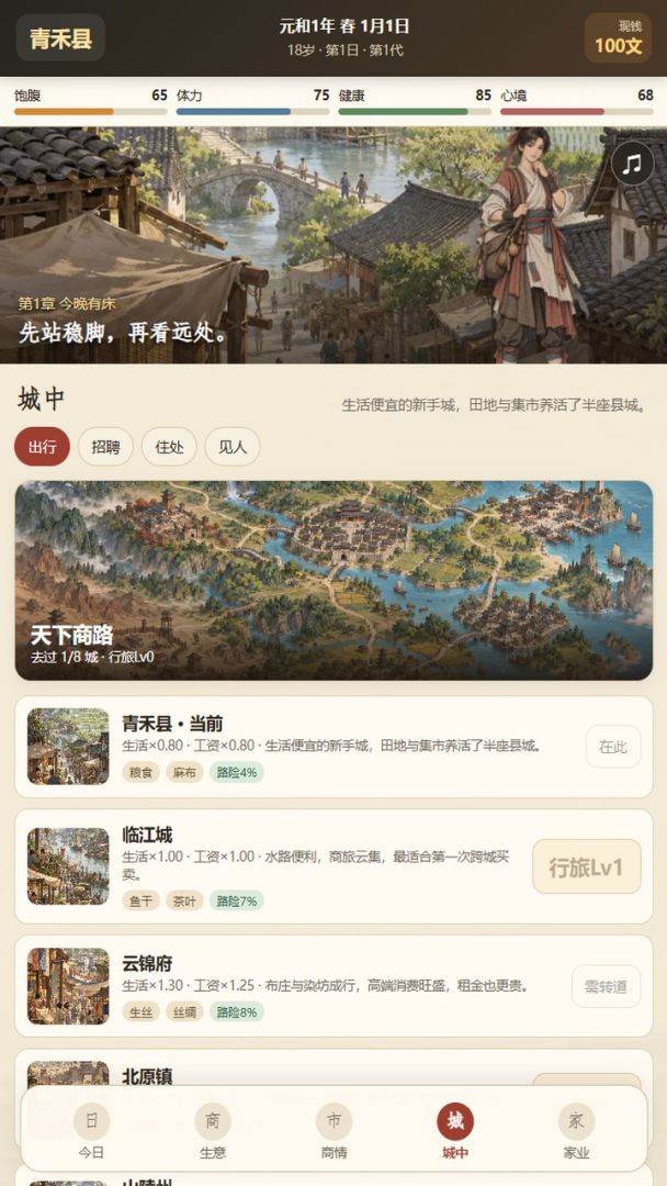 开局一百文:从打零工到富甲天下游戏截图