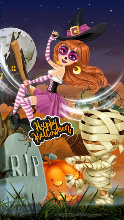 萬聖節化妝和水療沙龍游戏截图