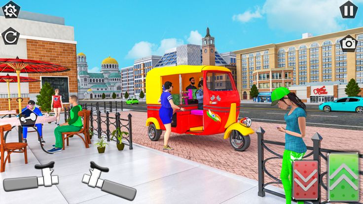 Auto Rickshaw Driving Games 3D游戏截图