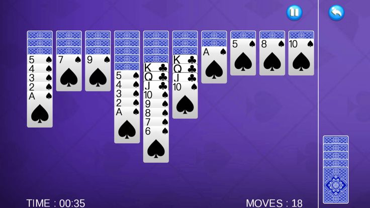 我们的蜘蛛纸牌游戏截图