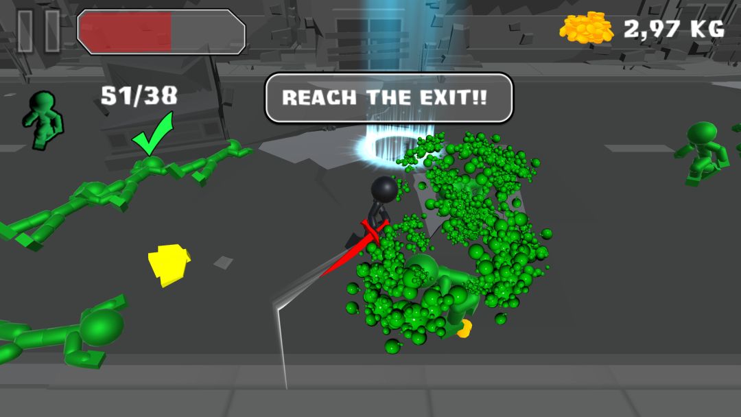 Stickman Killing Zombie游戏截图