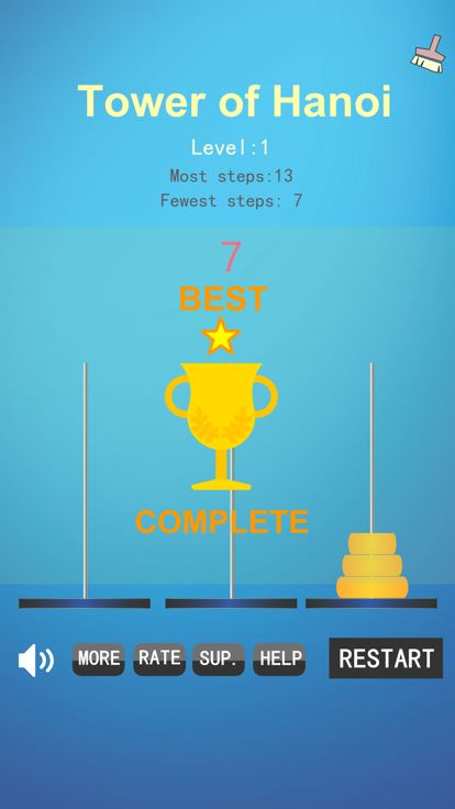 Tower of Hanoi Game Puzzle游戏截图
