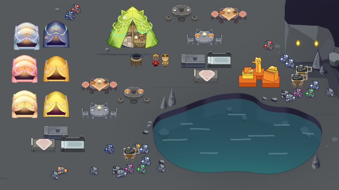 猫咪森林 - 露营地的故事游戏截图