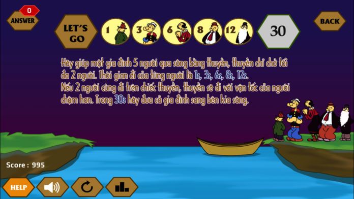 Qua Sông IQ - Hoàng Hôn游戏截图