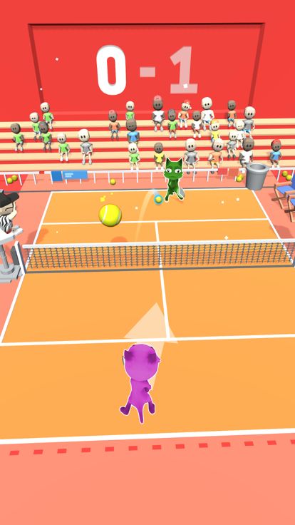 Cat Tennis Champion Game游戏截图